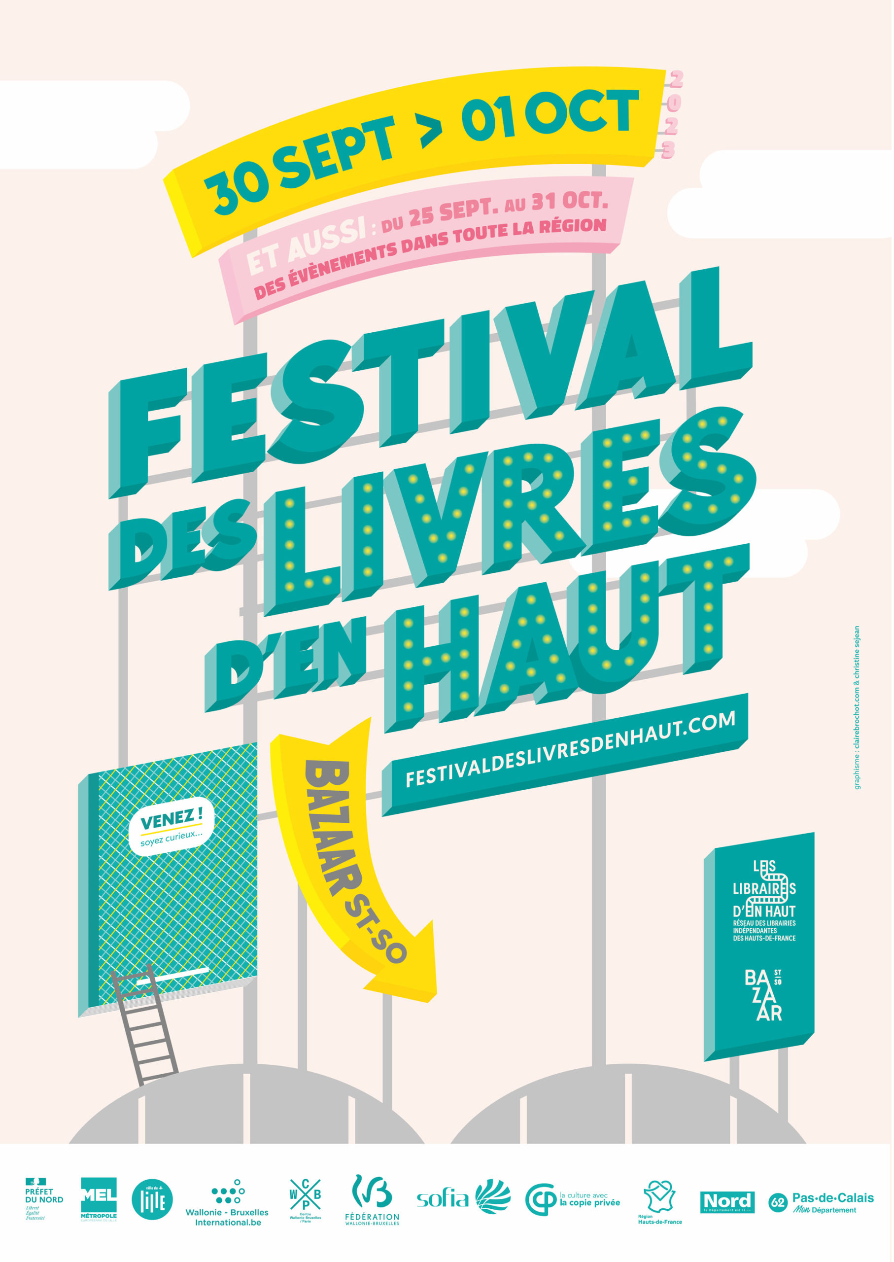 affiche Festival des livres d'en haut - édition 2023